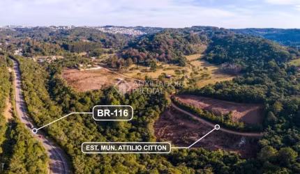 Terreno à venda na Estrada Municipal Attílio Citton, 1, Santo Antônio, Caxias do Sul, 481 m2 por R$ 192.640