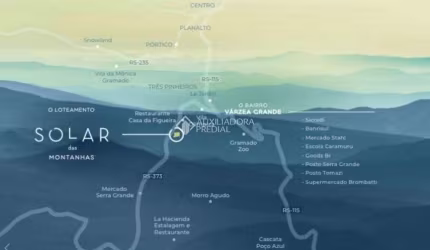 Terreno à venda na Primeiro De Maio /lote 1 quadra A, 4369, Várzea Grande, Gramado, 544 m2 por R$ 754.884