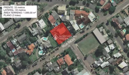 Terreno comercial à venda na Rua Índia, 614, Petrópolis, Novo Hamburgo, 221 m2 por R$ 820.000