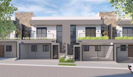 Sobrado com 3 dormitórios à venda, 134 m² por R$ 795.000,00 - Country - Cascavel/PR