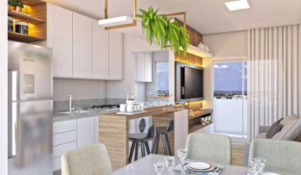 Apartamento com 2 dormitórios à venda, 51 m² por R$ 330.000,00 - Nova Cidade - Cascavel/PR
