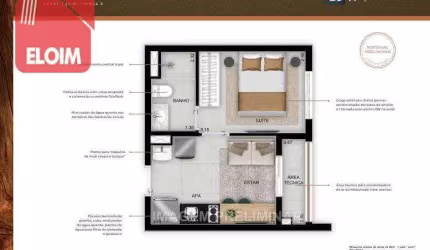 Studio à venda, 26 m² por R$ 267.000,00 - Pirituba - São Paulo/SP