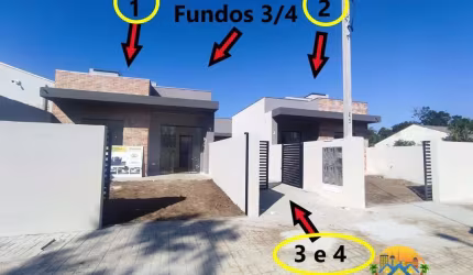 Casas Modernas à Venda em Matinhos/PR - Balneário Saint Etienne - Excelente Padrão de Construção e Acabamento