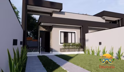 R$600mil - Lançamento à Venda - Casa 3 Quartos Moderna em Praia de Leste/PR - Balneário Monções