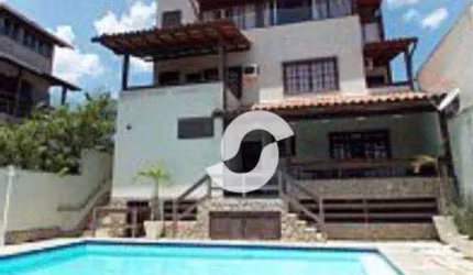 PIRATININGA - LINDA CASA COM PISCINA, 3 SUÍTES, SAUNA, CHURRASQUEIRA, FORNO À LENHA, 3 VAGAS, 513 m² por R$ 1.900.000  - Niterói/RJ