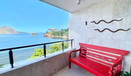Apartamento frente mar todo montado à venda por R$ 2.800.000 - Niterói/RJ