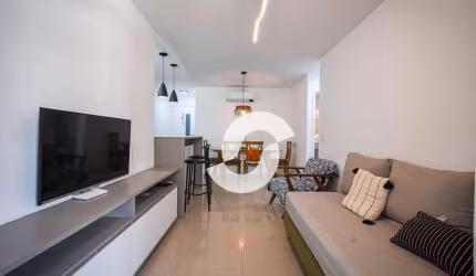 Excelente apartamento todo montado em Santa Rosa com 1 dormitório à venda, 53 m² por R$ 550.000 - Santa Rosa - Niterói/RJ