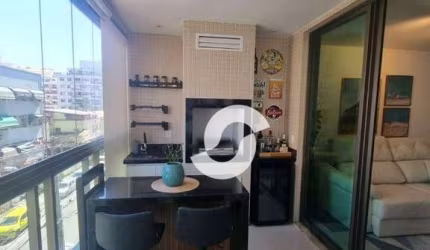 Apartamento com 2 dormitórios à venda, 90 m² por R$ 830.000,00 - Charitas - Niterói/RJ