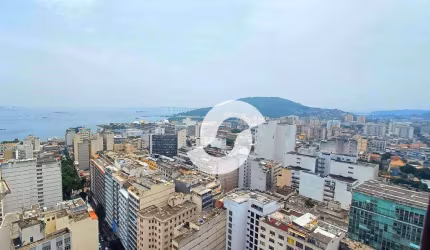EXCELENTE ESCRITÓRIO / CONSULTÓRIO COMPOSTO DE: RECEPÇÃO, 2 SALAS, COPA, LAVABO E DESLUMBRANTE VISTA DA BAÍA E CRISTO. COM VAGA!