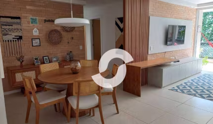 Apartamento lindo 4 dormitórios mobiliado, venda por R$ 1.850.000,00 - Camboinhas - Niterói/RJ