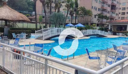 Apartamento com 2 dormitórios para alugar, 86 m² por R$ 4.024,21/mês - Badu - Niterói/RJ