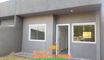 Casa Geminada 2 Quartos (Sendo 1 Suíte) em Pontal do Sul (FINANCIE)