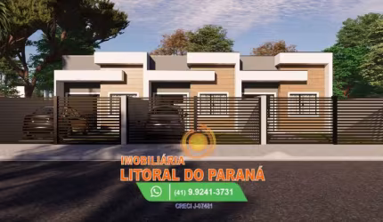 Casa Geminada 2 Quartos (sendo 1 suíte) com piscina, Bal. Canoas - Pontal do Paraná.