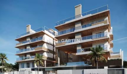 Apartamento com duas suítes, frente-mar.
