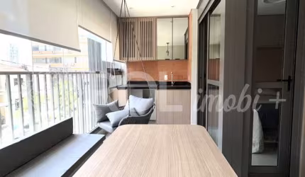 APARTAMENTO MOBILIADO COM VARANDA GOURMET - 1 DORMITÓRIO - 1 VAGA - JARDINS - LOCAÇÃO