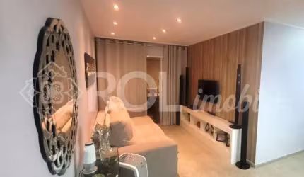 APARTAMENTO MOBILIADO 3 DORMITÓRIOS - 1 SUÍTE - 2 VAGAS - VILA ROMANA
