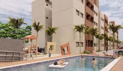 Apartamento com 2 dormitórios à venda por R$ 129.900,00 - Gramame - João Pessoa/PB
