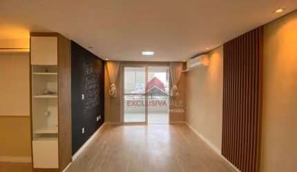 Apartamento com 3 dormitórios, suíte, varanda e lazer completo para alugar, 96 m² por R$ 4.345/mês - Jardim Satélite - São José dos Campos/SP