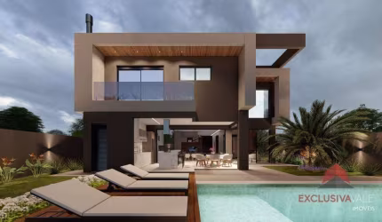 Casa com 4 suítes à venda, 348 m² por R$ 2.890.000 - Condomínio Mônaco -Urbanova - São José dos Campos/SP