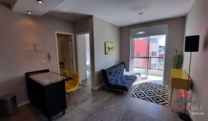 Apartamento Mobiliado com 1 dormitório, 32 m² - venda por R$ 415.000 ou aluguel por R$ 3.219/mês - Jardim Oswaldo Cruz - São José dos Campos/SP