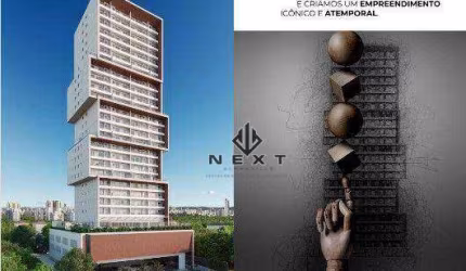 Apartamento com 1 dormitório à venda, 46 m² no Edifício Shape em Alphaville - Empresarial 18 do Forte - Barueri/SP
