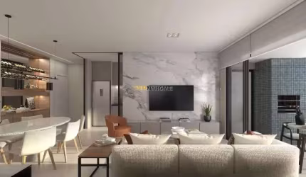 Apartamento com 2 quartos com suíte e lavabo à venda, 101 m² por R$ 1.128.000 -