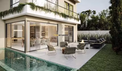 Casa com 4 dormitórios à venda por R$ 3.414.950,00 - Cascatinha - Curitiba/PR -