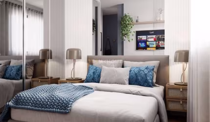 Apartamento com 2 quartos à venda na Rua Aluízio Finzetto, 3511, Prado Velho, Curitiba, 46 m2 por R$ 367.242