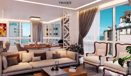 Apartamento no centro de Balneário Camboriú com 4 suítes