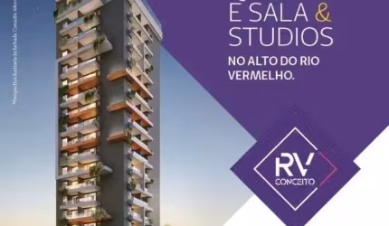 Lançamento Quarto e Sala e Studios  RV- Conceito -Rio Vermelho