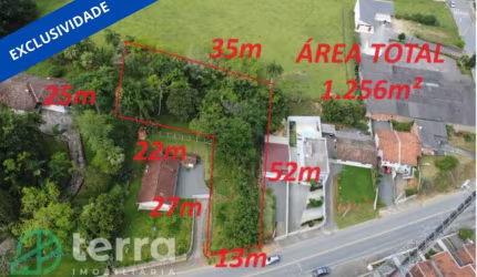 Terreno comercial à venda no Tapajós, Indaial , 1256 m2 por R$ 299.000