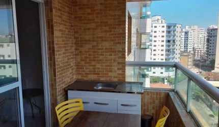 Apartamento com 2 dormitórios para alugar, 74 m² por R$ 2.700,00 mês - Ocian - Praia Grande/SP