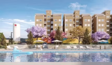 Parque das Flores | Construtora Cavazani | Construção | 42 metros | 02 dormitórios | varanda | 01 vaga
