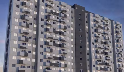 Kz Santos | Construtora Kazzas | Construção | 42 metros | 02 dormitórios | com varanda | 01 vaga