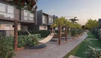 Venha morar no 1 Condomínio de casas de alto padrão com 3 ou 4 suites. Casas 177m2 à 205m2 de área + quintal