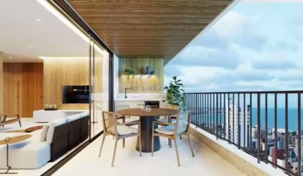 Vendo apartamentos em Tambaú QUASE PRONTOS, com 145m2, varanda gourmet com visão 360º, 3 suítes, 2 vagas