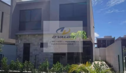 Vendo Casa Nova, em Condomínio Fechado, com 205m², 4 suítes, terraço gourmet e 3 vagas