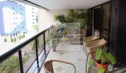 Vendo apartamento com 188,m², varanda ampla, 4 quartos s/ 2 suítes, DCE, sala p/ 2 ambientes e 2 vagas