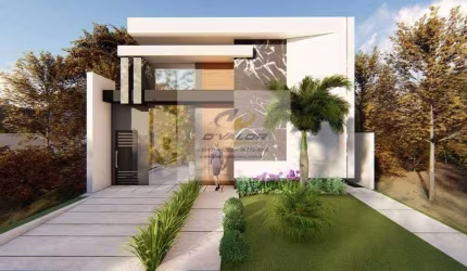 Vendo Casa, em Condomínio Fechado, com 100 m², 3 quartos s/ 1 suíte master, área gourmet, piscina e 2 vagas