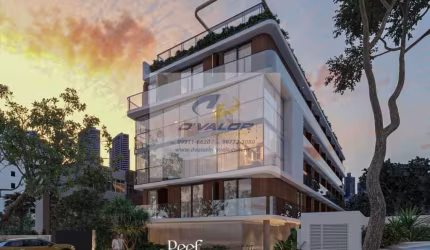 Vendo flats em prédio moderno e completo, na praia do Cabo Branco, com tamanhos de 20 m² à 51 m²