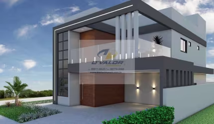 Vendo casa em Condomínio com 224m², 4 suítes, sendo 1 com closet e varanda, Garagem coberta p/ 2 carros