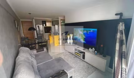 Vendo Apartamento 59m² Mobiliado,  02 Quartos ( Sendo 01 suite), 01 Vaga de Garagem