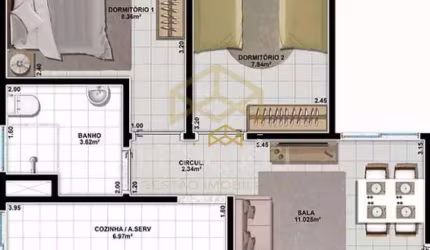 Apartamento Residencial à venda, Residencial São Luis, Francisco Morato - AP5839.