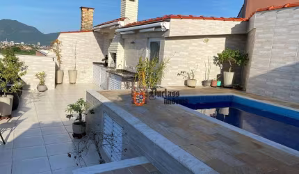 Apartamento Duplex com 3 dormitórios à venda, 154 m² por R$ 750.000 - Balneário Três Marias - Peruíbe/SP