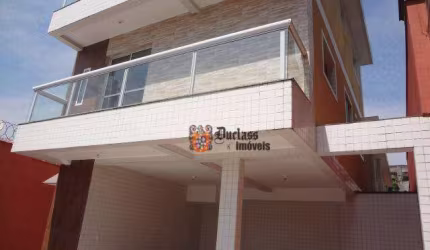 Sobrado com 3 dormitórios à venda, 92 m² por R$ 370.000,00 - Catiapoã - São Vicente/SP