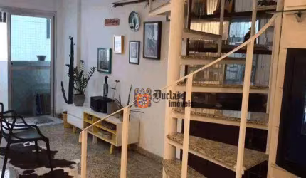 Apartamento Duplex com 2 dormitórios à venda, 60 m² por R$ 280.000 - Centro - São Vicente/SP