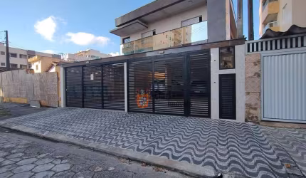 Sobrado com 2 dormitórios à venda, 59 m² por R$ 399.000 - Aviação - Praia Grande/SP