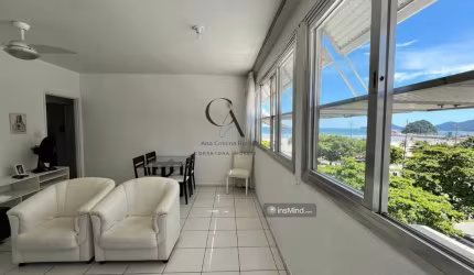 Apartamento com linda vista mar 2 dormitórios, 1 banheiro, 1 vaga,Venda,Pompéia em Santos