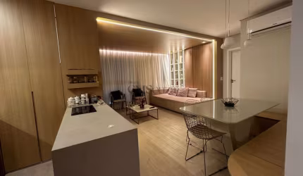 Apartamento mobiliado para locação e venda 58m²