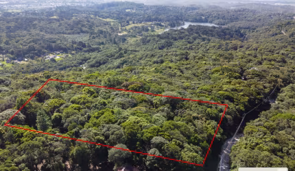 Lindo terreno no alto da montanha